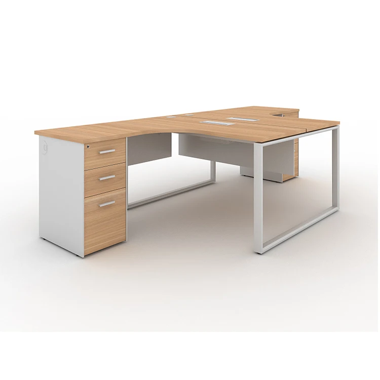 Factory Sales 2 Seater Workstation Desk with Cabinet Office Staff Table