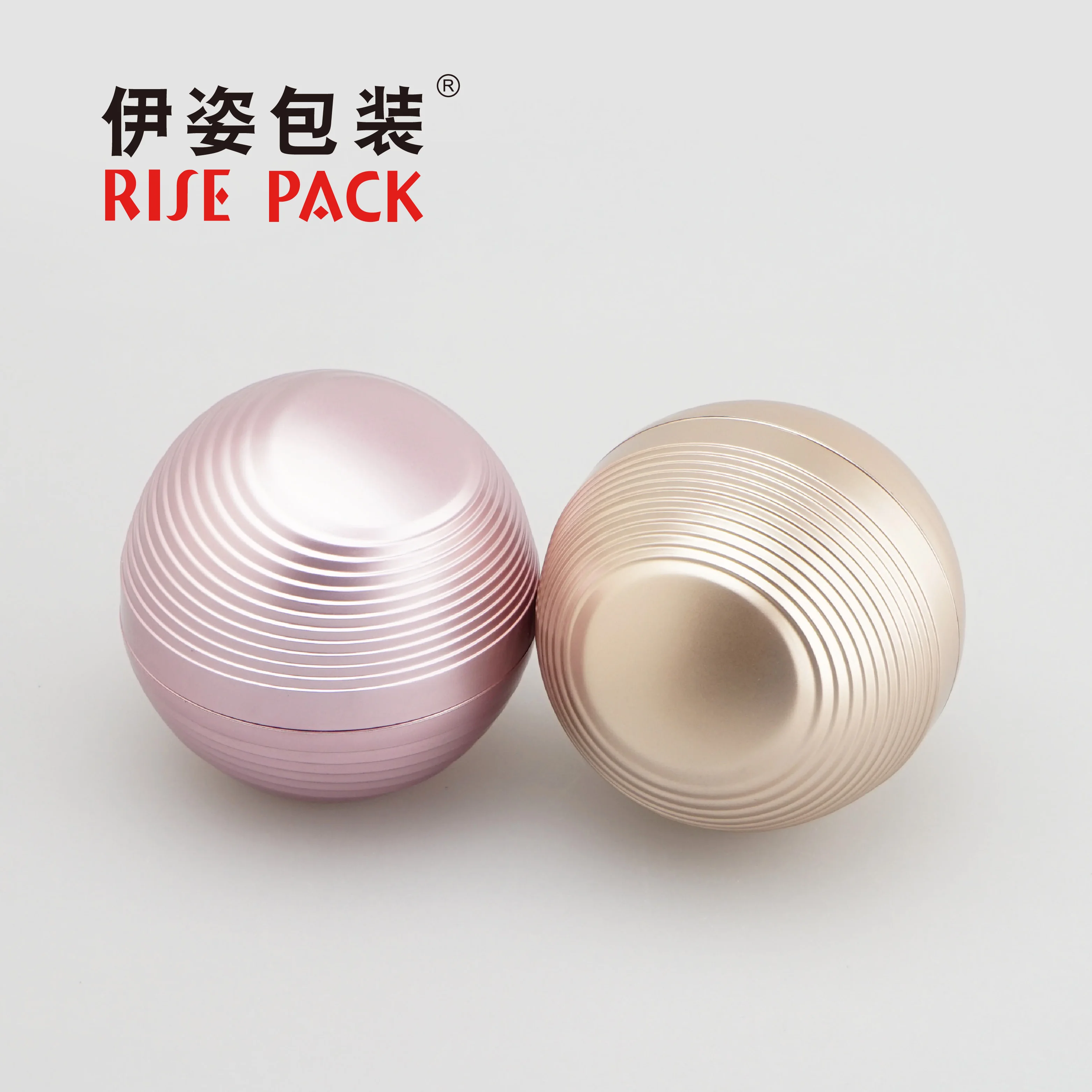 Hot sale 30g 50g sphere shape acrylic jar for plastic cosmetic packaging Loose powder bottle can choose