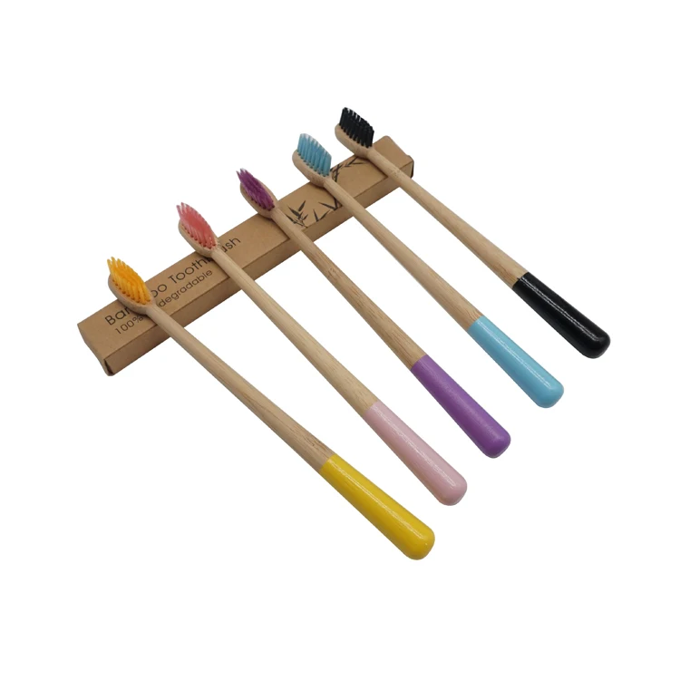 2022, новый дизайн, Экологически чистая бамбуковая зубная щетка с индивидуальным логотипом и принтом