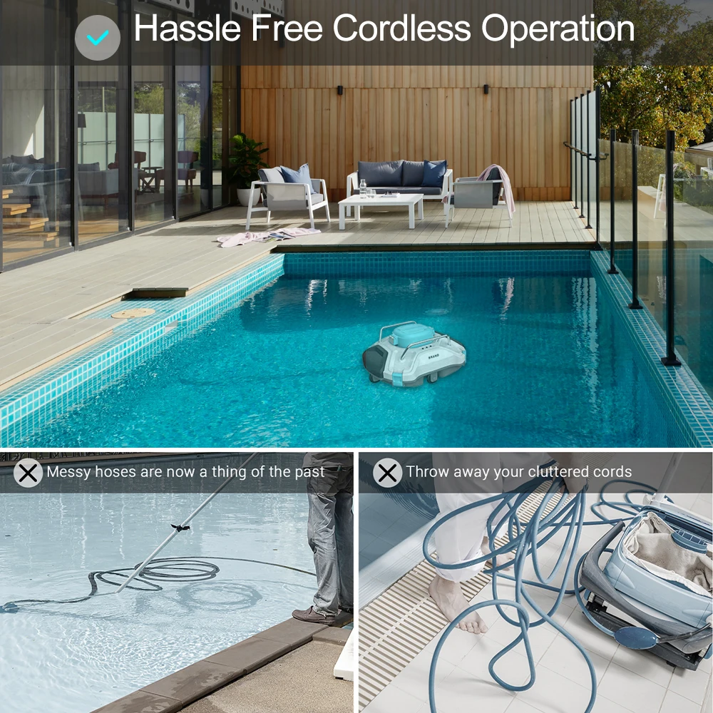 Cordless Vacuum Cleaner Robot Robotic Pool Cartridge Cleaner Above ground