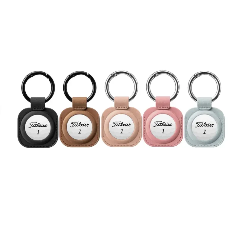 High Quality Key Ring Golf Bag Tag Ball Marker Gift PU Leather Golf Bag Keychain