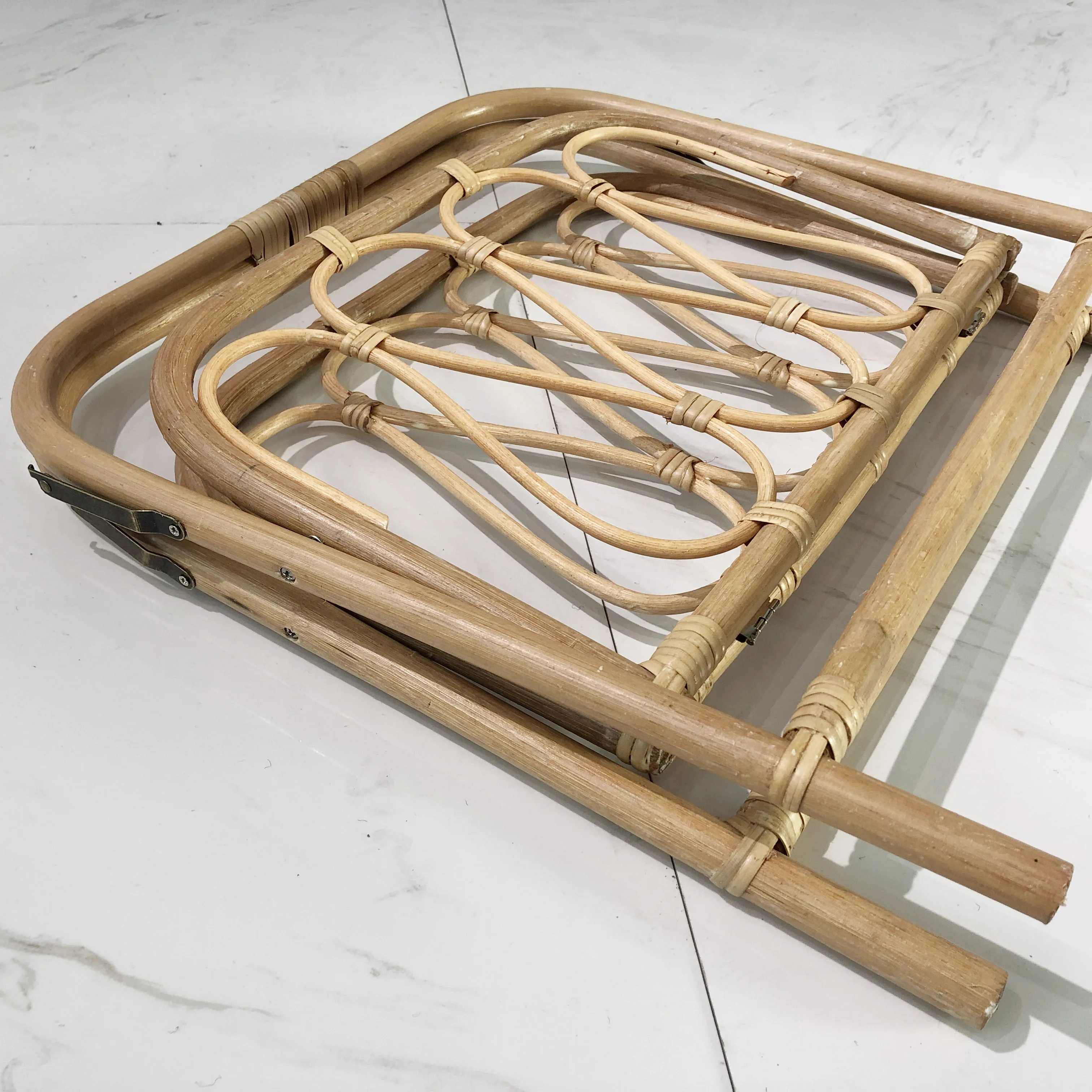  Contemporary household hand-woven rattan floor folding magazine