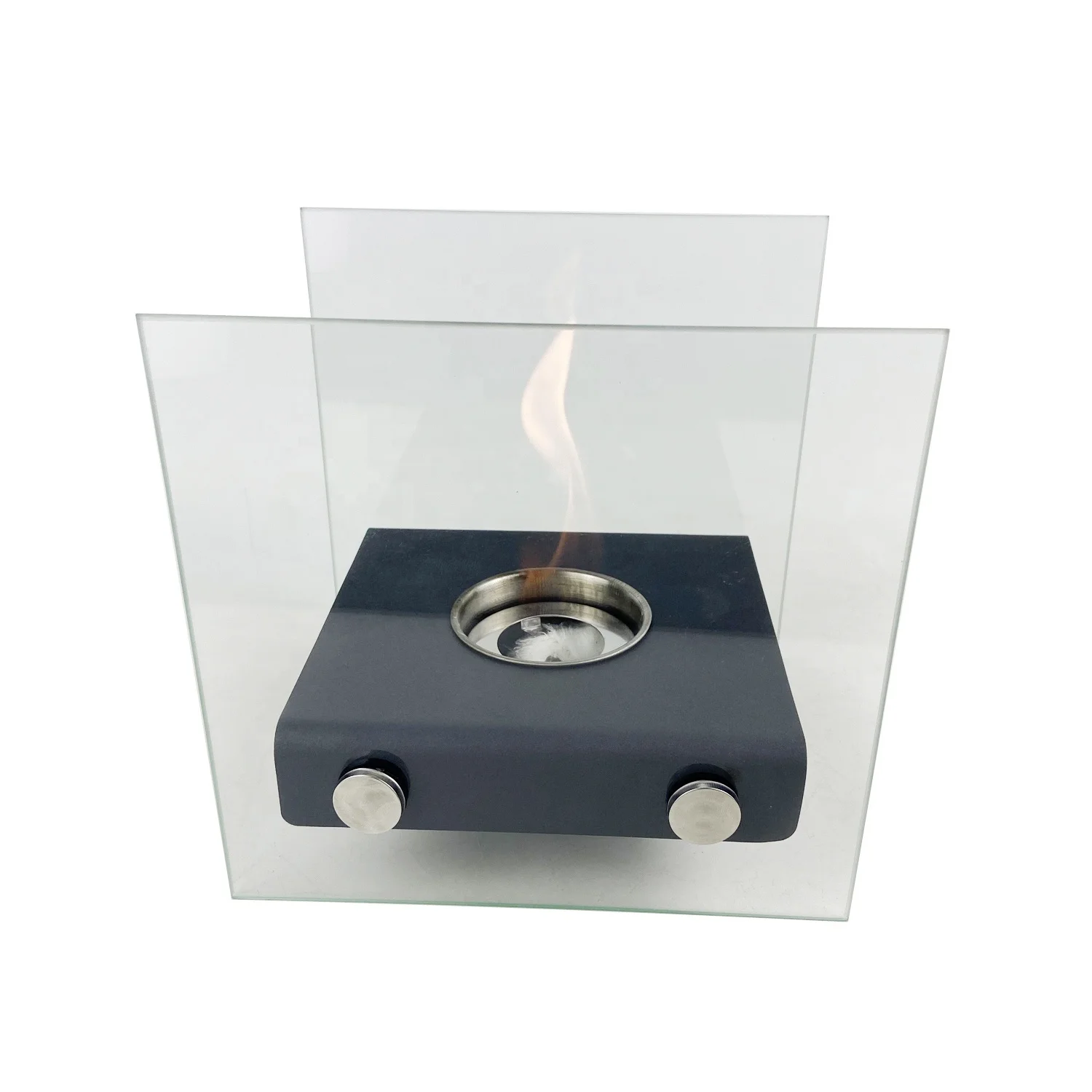 Портативная камина из закаленного стекла с биоэтанолом