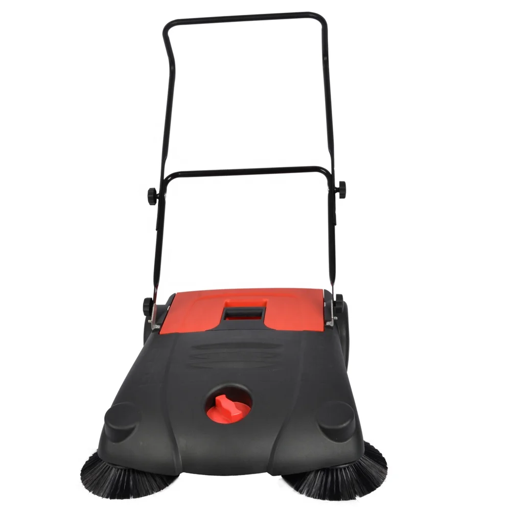 VERTAK Professional Manual Floor Sweeper Durable Outdoor Walk-Behind Cleaner with Brush for Efficient Floor Sweeping