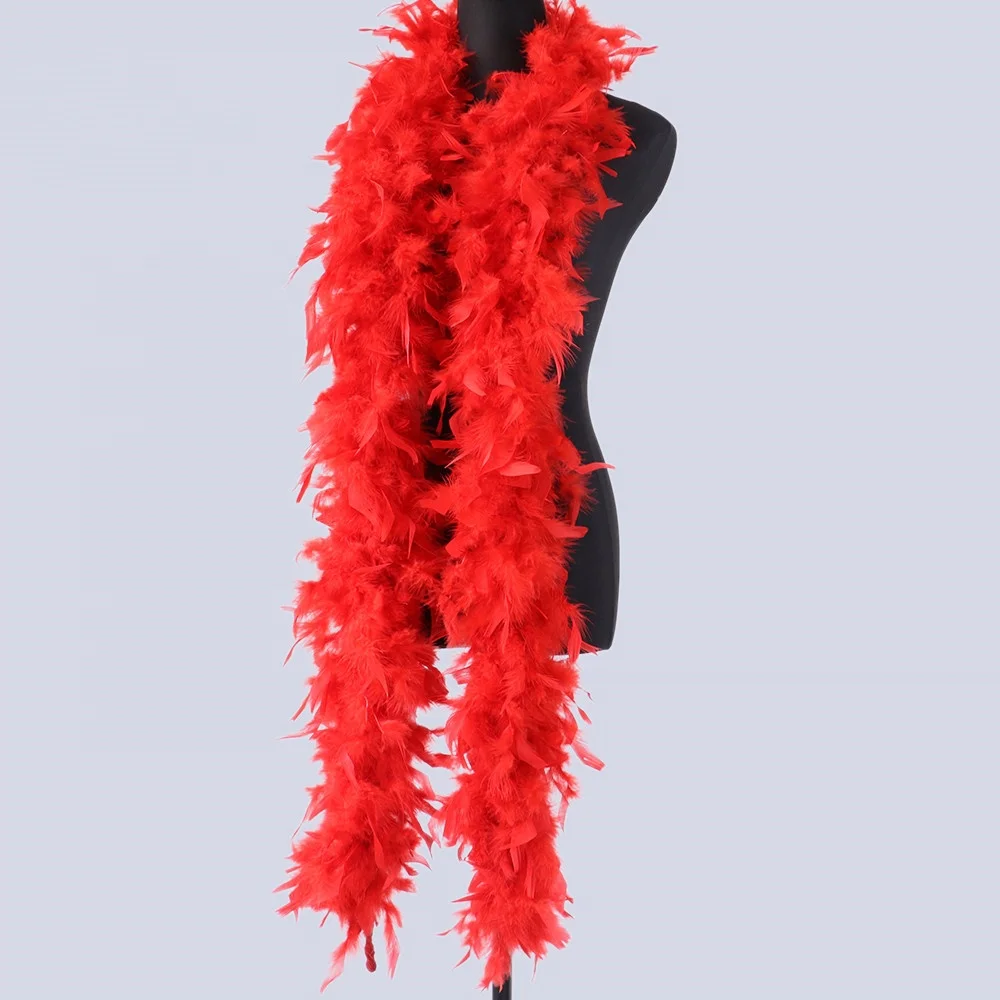 Wholesale 2 Meters 60g Chandelle Boa Turkey Feather Boa Party Boa For Christmas Kids Birthday Party Decorations