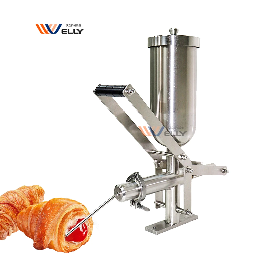 Portable food donut churros filling machine filler/ cake bread / automatic