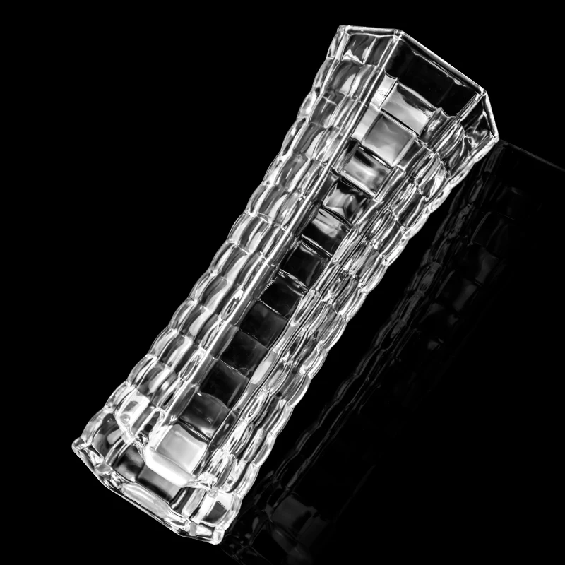 Hot Selling Wholesale Home Decorative Bohemia Crystal Tall Glass Vase