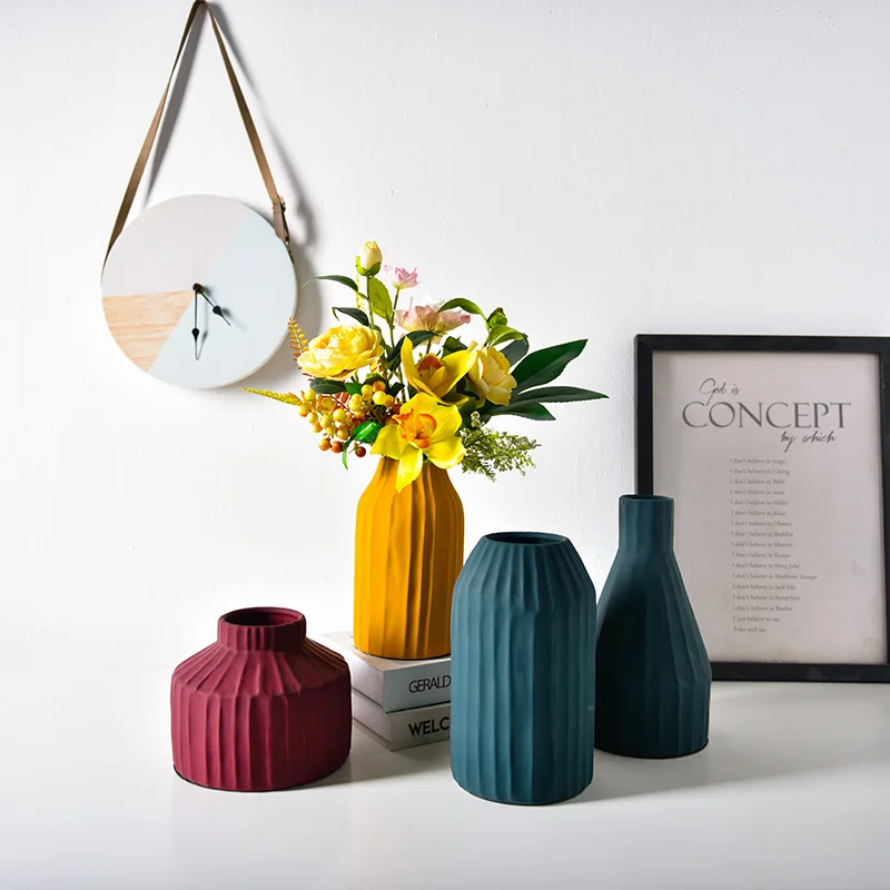  Лидер продаж аксессуары для домашнего декора керамические вазы Morandi Nordic украшения дома отеля и