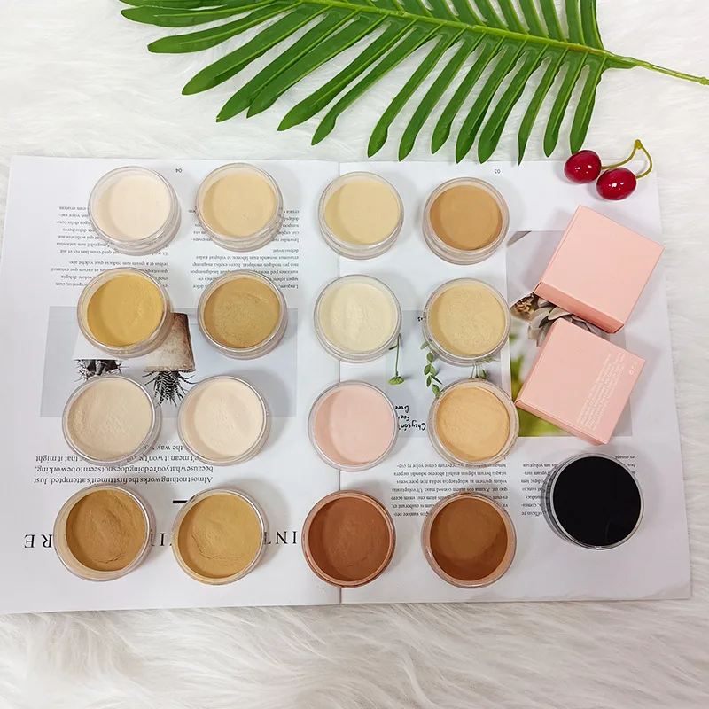 Mineral oil control loose powder  HD Cosmetics Loose Face Powder Private Label Setting Powder