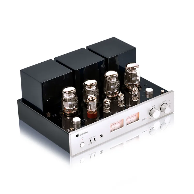  Q-019 MUZISHARE X7 интегрированный ламповый усилитель KT88x4 AB1 двухтактный 25 ~ 45 Вт защитный чехол для мобильного телефона U L переключатель 110V/220V мм