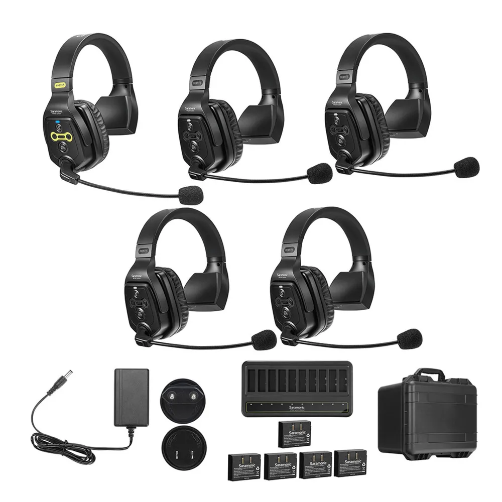 Saramonic WiTalk WT5S 5 человек полный дуплекс 1 9 ГГц Беспроводная однонаушная гарнитура домофон с жестким