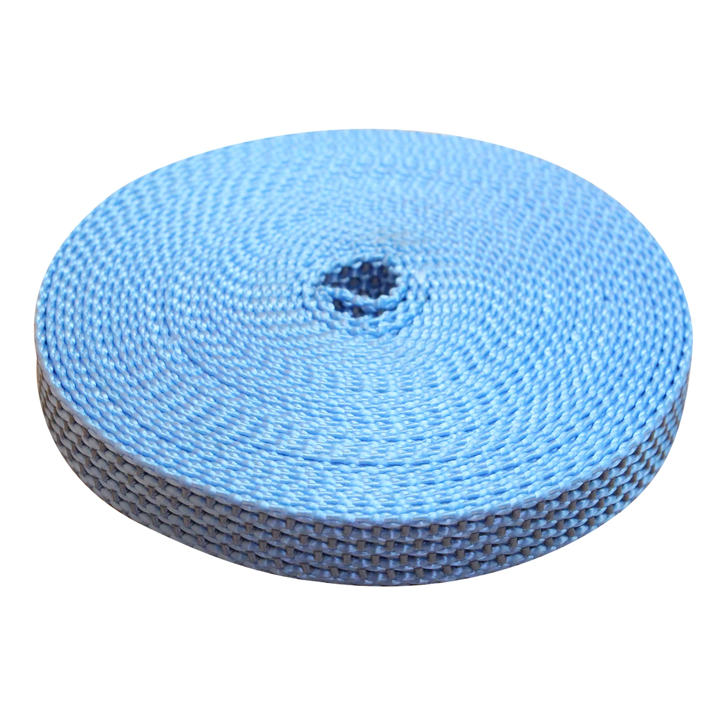 Reflective webbing yarn-dyed ribbon Nylon Double Face woven bag accessories strap nylon webbing collar for pet bag decoration