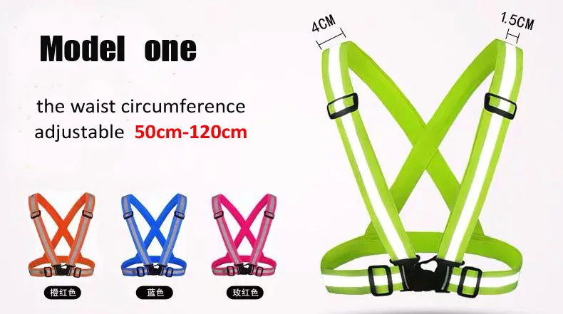 RV008 High Quality Customized Logo Safety Belt Reflective Safety Vest Clothing