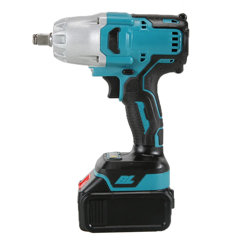 High Power Brushless Electric Impact Wrench Large Torque Rechargeable Lithium-ion 21V Industrial/DIY Grade Battery Source