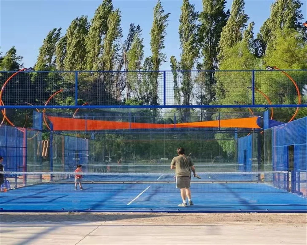 2023 Hot Sale Panoramic Padel Tennis Court Paddle Tennis Court Factory Sales with CE Certified Tempered Glass for Safety