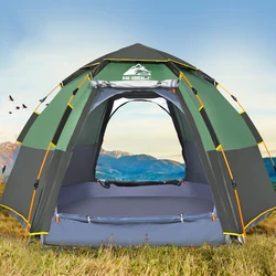 Double Layer Camping Tent Waterproof Hiking Outdoor Hunting 5-8 Person 4Season tent