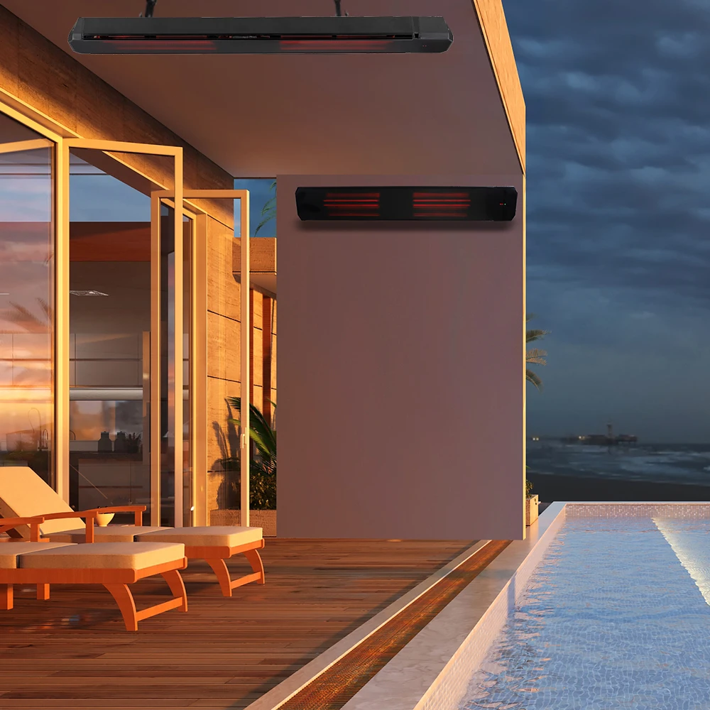 5 Seconds Fast HeatingInfrared Ceramic Heater with Ceramic Glass Made in Germany Outdoor Heating Panel Electric Patio Heater