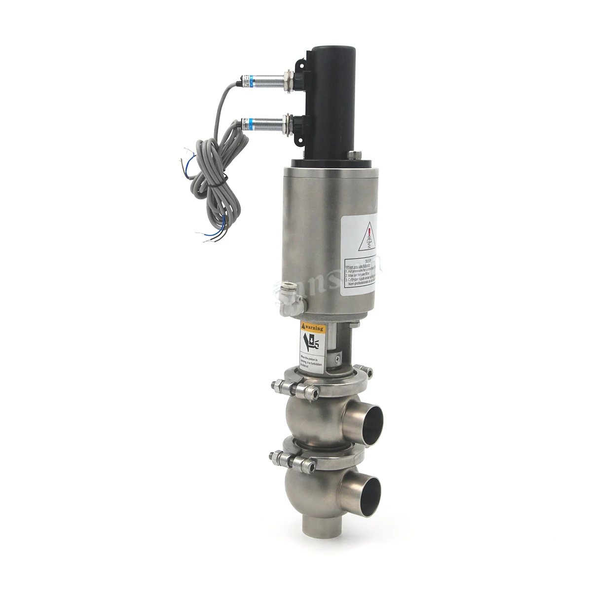 Sanitary Pneumatic reversing Divert Single Seat Valve F type