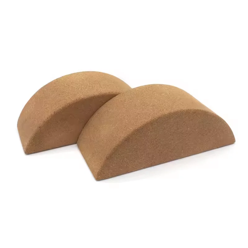 Non-slip Durable Semi-circular Yoga Block Works Core Muscles Maintain Balance Yoga Cork Balance Moon Block