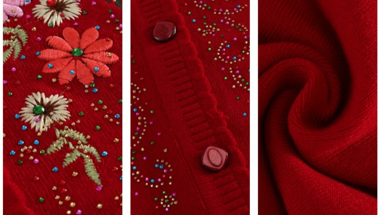 Factory low price direct sales elderly cardigans sweater oversize sweaters for women xxxxl