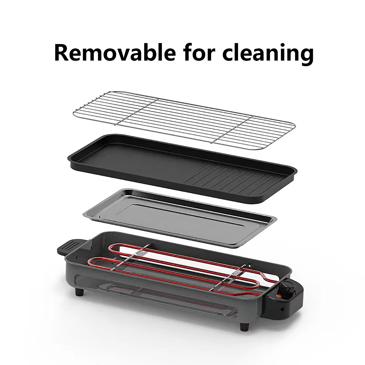 Factory direct multi-function electric BBQ grill electric grill pan can be customized