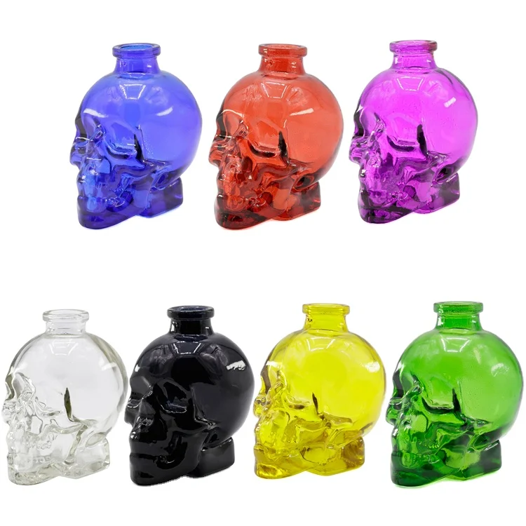 TOBACCO Hot Factory Direct Sales Portable Skull Head Mini Tobacco Shisha Hookah Smoking Glass Water Pipe
