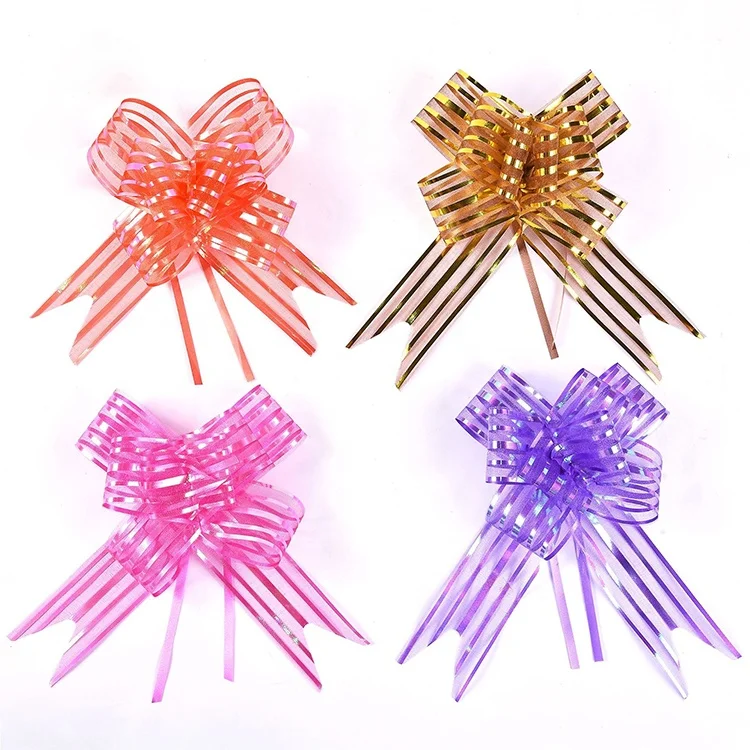 Высококачественный цветочный бант с цветочной лентой логотип на заказ свадьбу День Святого Валентина Рождество оптовая продажа фабрики