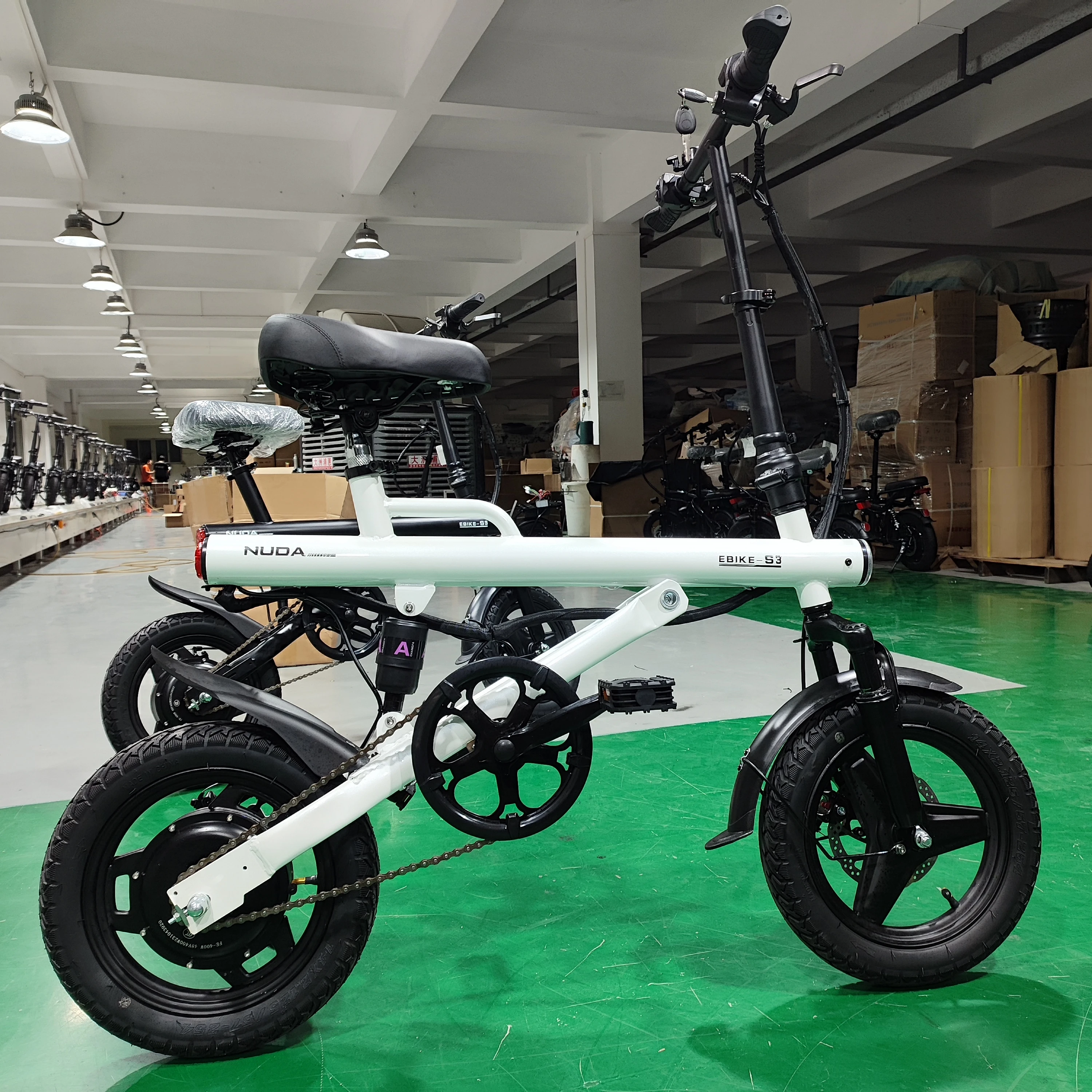 China Factory Wholesale 14 Inch 400W E-Bike Folding E Bike Ebike Folding Electric City Road Bicycle For Kids Adults