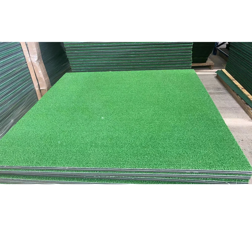 3D Golf Hitting Mat Golf Swing Mat Driving Range Golf Mat Green NBR Foam Nylon Knitting Crimp  Hockey field grass