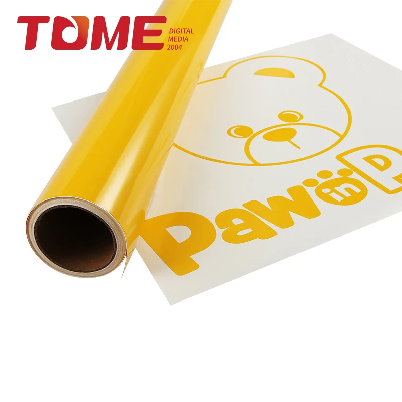 TOME color cutting vinyl sticker paper rolls red pvc matte color cutting vinyl color vinyl sticker for cutting plotter