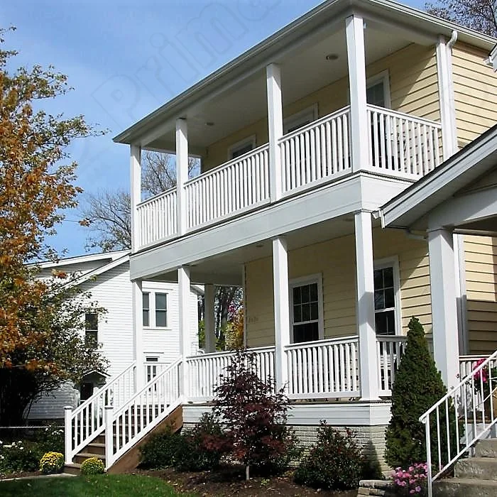 Prima  Fence PVC  Indoor Outdoor Decorative Balcony Grill Design Gate WPC Fence Railing