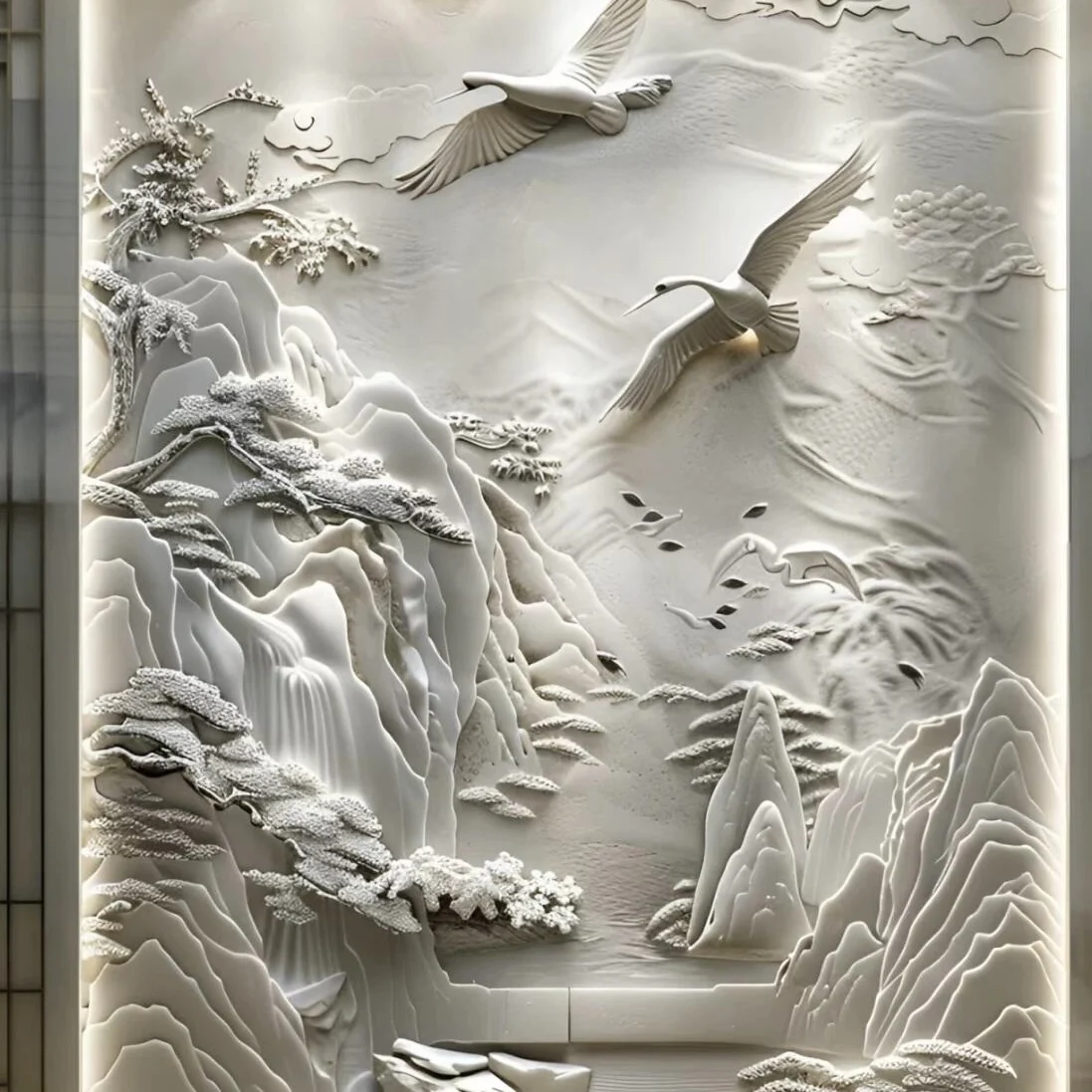 Custom Stone Carving and Sculpture Wall Stone Sculpture Marble Stone Figure Relief Sculpture Statue