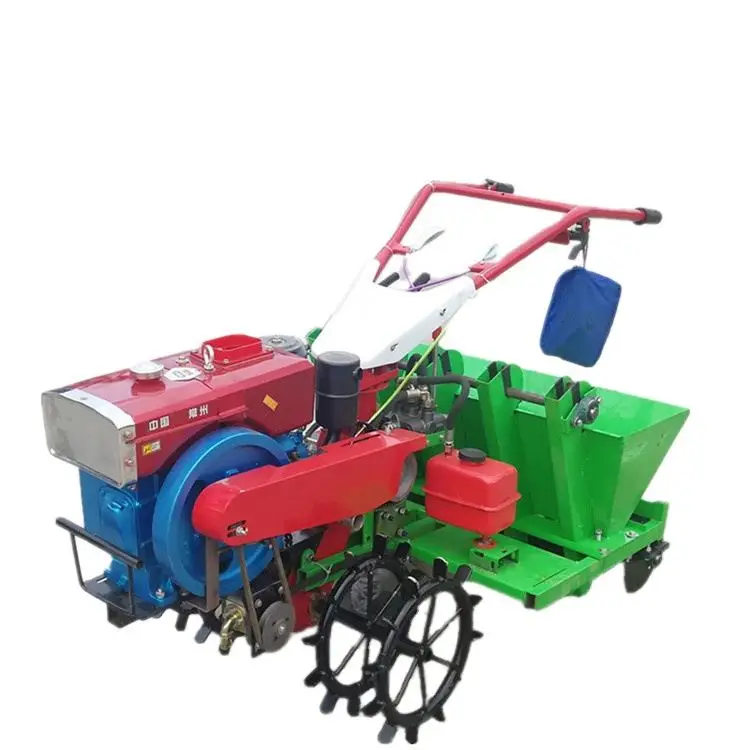 Agricultural gasoline hand push garlic seed seeder 5 rows efficient small dry