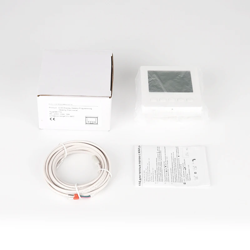 Weekly-programmable Power-off Memory Function Thermostat LCD Digital Display Thermostat Floor Heating Thermostat E51