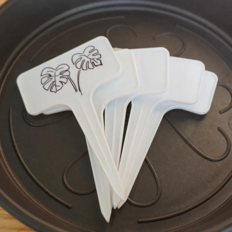 Sublimation Plastic Custom Tag Nursery Name Plant Garden Supplies Plant Sign Tag Circular For Gardening