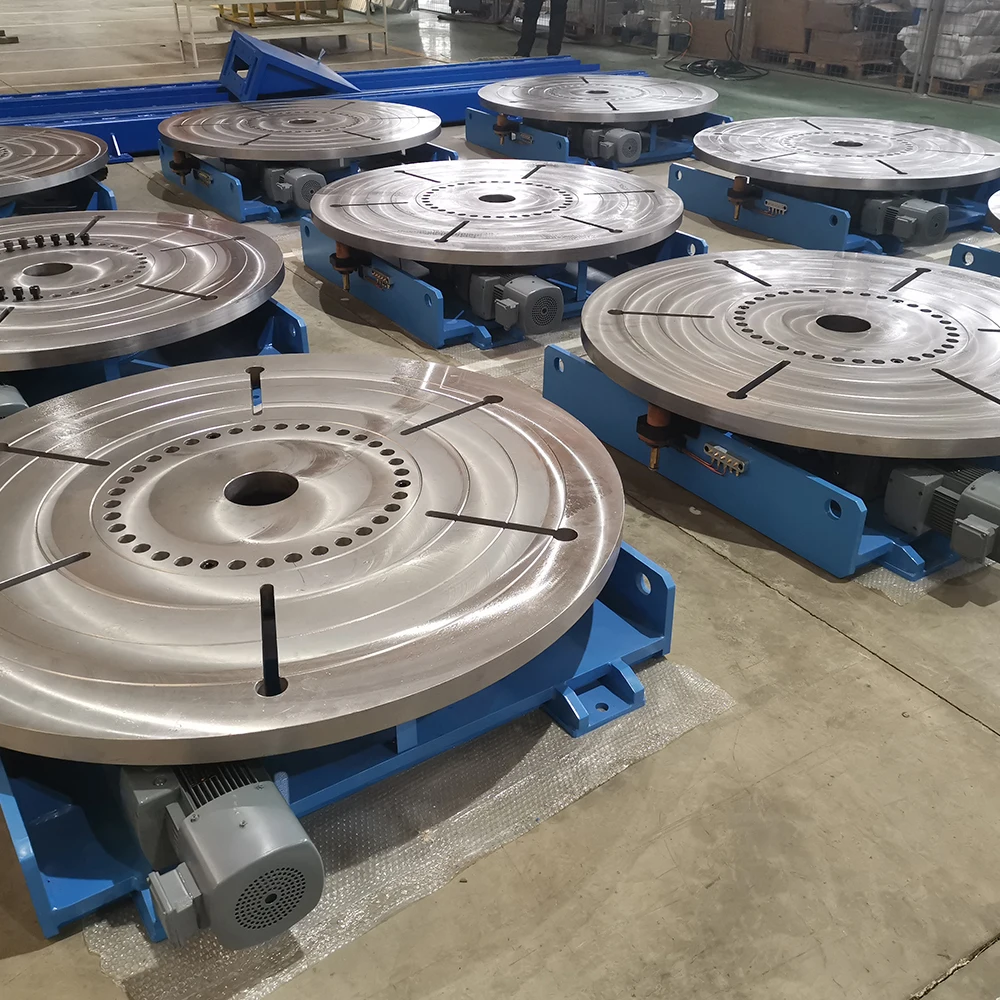 Bolt height adjustable rotary welding horizontal rotating table CNC pipe welding  positioner horizontal turntable