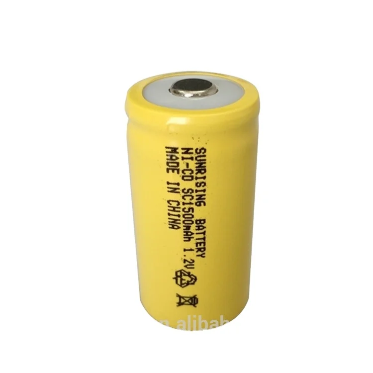 Ni-cd sub c 1.2v 1500mah battery