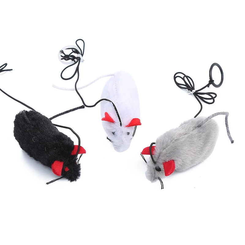 
Factory direct wholesale interactive plush mouse toy for cat pet products 