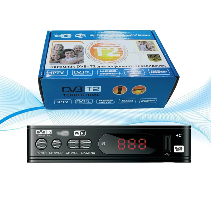 2021 Full HD 1080P наземный приемник hevc 10-битный декодер тв цифровой iptv m3u h.265 dvb t2