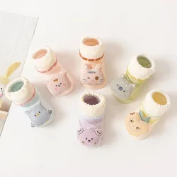 Wholesale Autumn New Baby Socks Cartoon Cotton Socks Cute 0-1 Year Old Baby Non-slip Socks