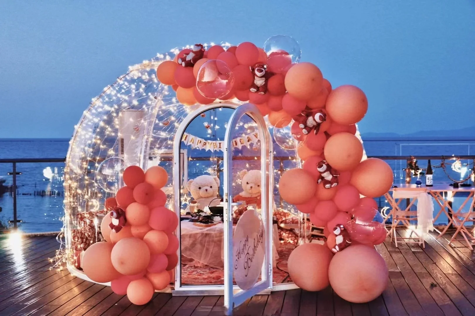 transparent camping polycarbonate bubble tent Outdoor /Starry Sky Cabin House PC Home Dome Transparent Bubble Dome Tent