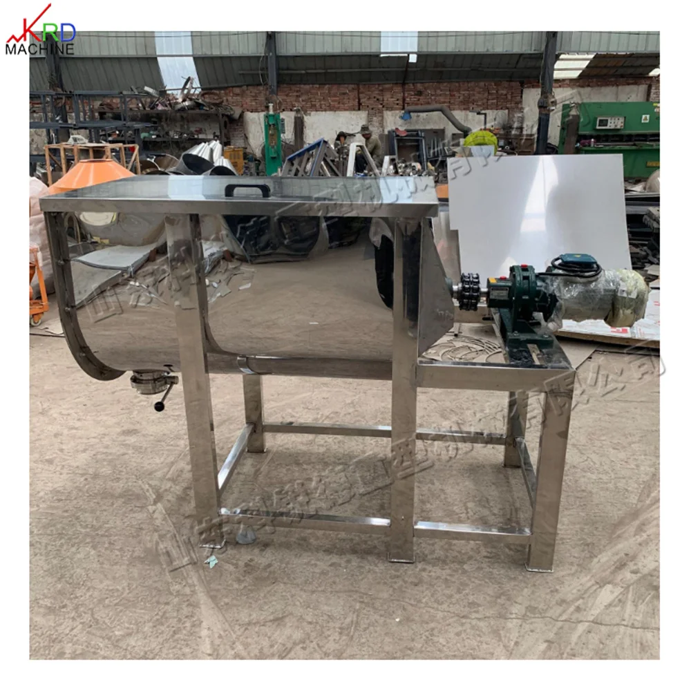 Putty Powder Chemical Powder Mixing Equipment U-type Stainless Steel Screw Belt Mixer Small Material Mixer