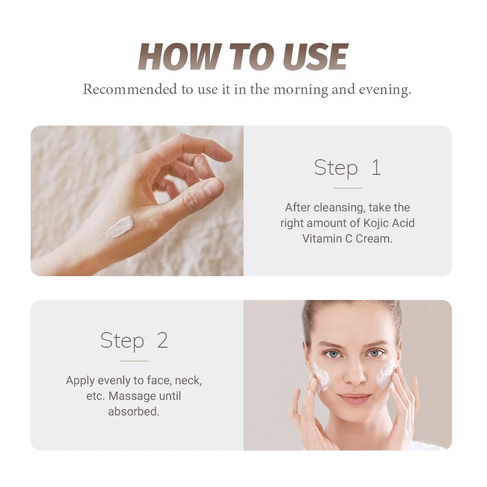 Wholesale Private Label Face Whitening and Eliminating Pigmentation Bearberry Extract arbutin Kojic Acid Cream