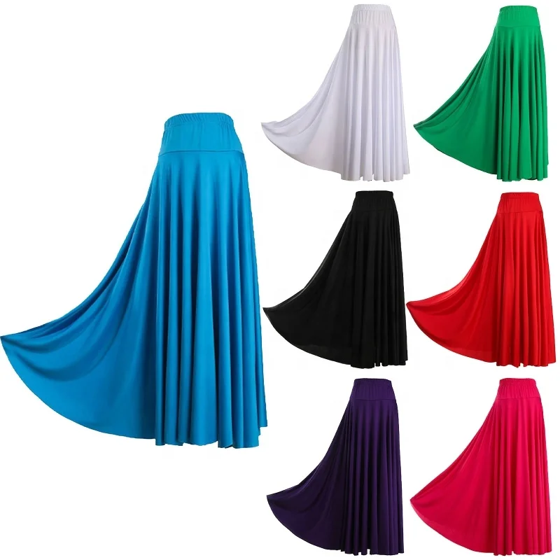 Women Skirt High Dance Skirts Ballroom Dance Performance Costume Lyrical Dance Costumes Girls