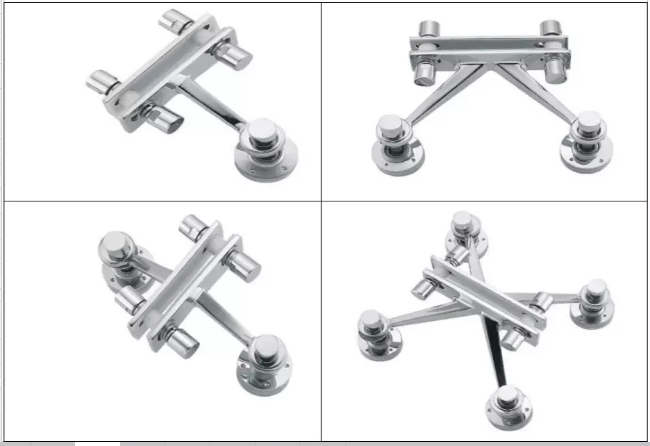 Оптовая продажа стеклянный кронштейн аксессуары стандартная нержавеющая сталь 304/316 настенный паук