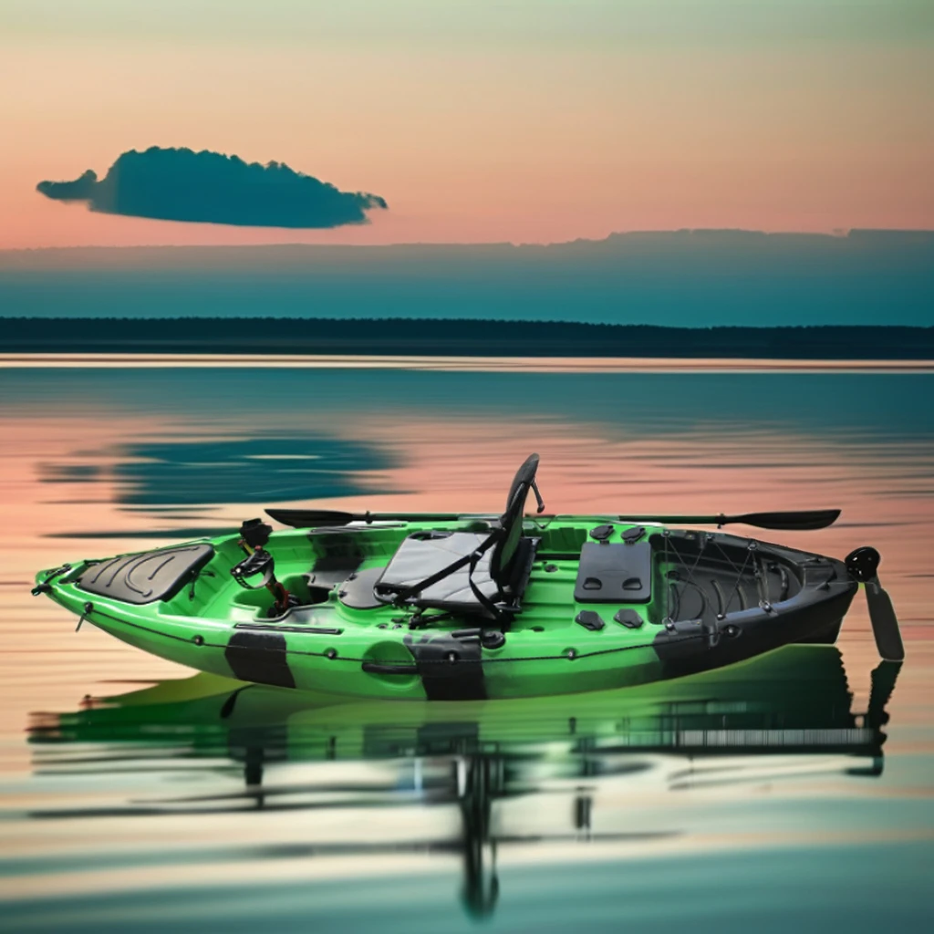 Wholesale 2023 OEM Pedal Kayak with Rudder System Cheap LLDPE Fishing Rowing Boat for Outdoor Drifting on Sale