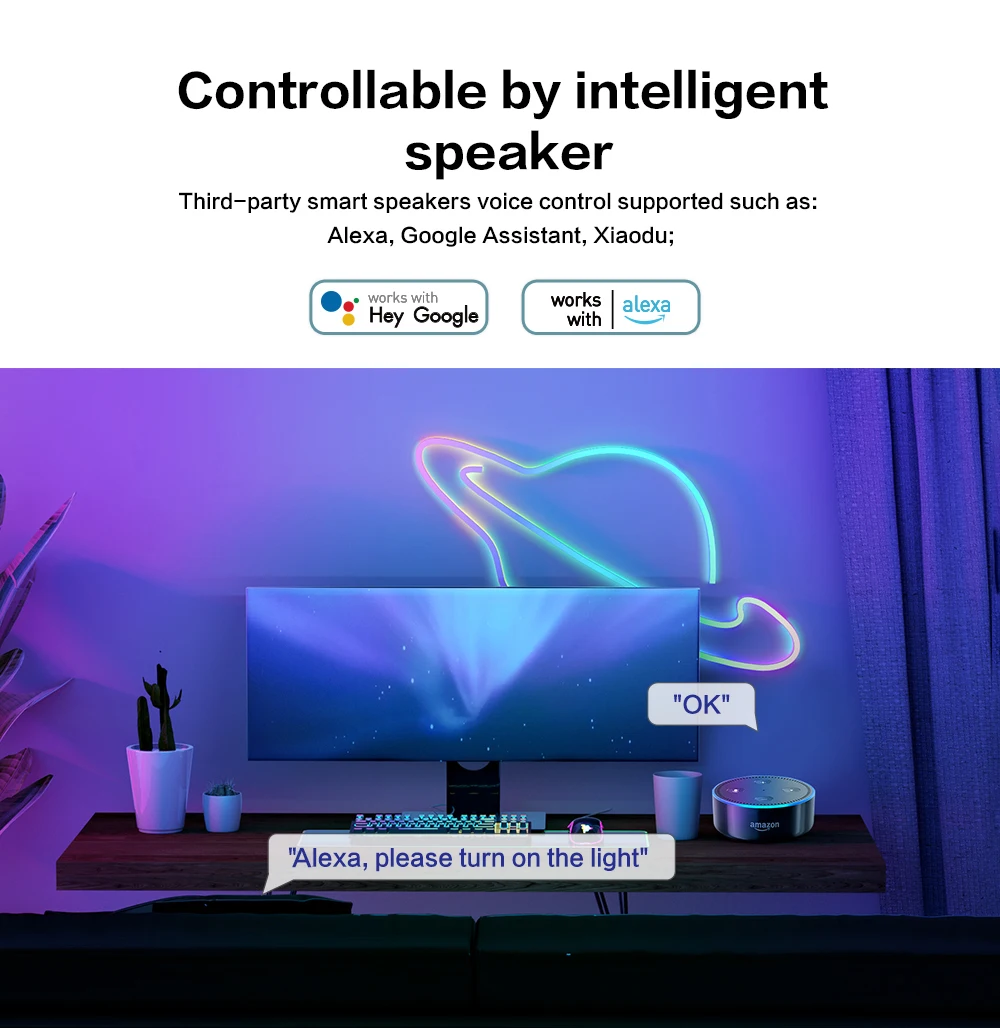 OEM ODM Rgb Magic Color Decoration Led Silicone Tube Neon Flex 12V Strip Neon Lights for Wall