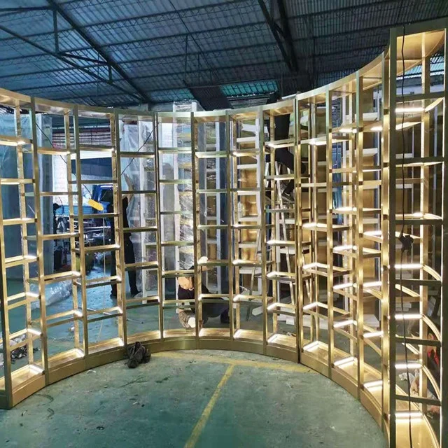 High Quality Home Furniture Modern Wine Bottle Display Bar Cabinet Wine Cellar