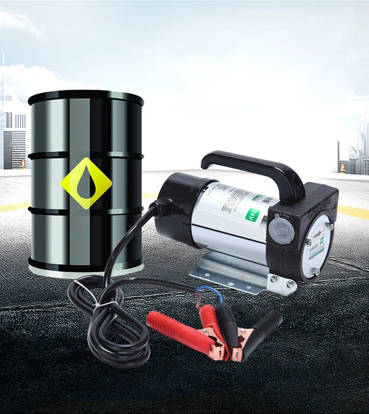 12v 24v Ac Oil Pump 50lpm Oil Transfer Mini Hydraulic Gear Pump Electric For Diesel