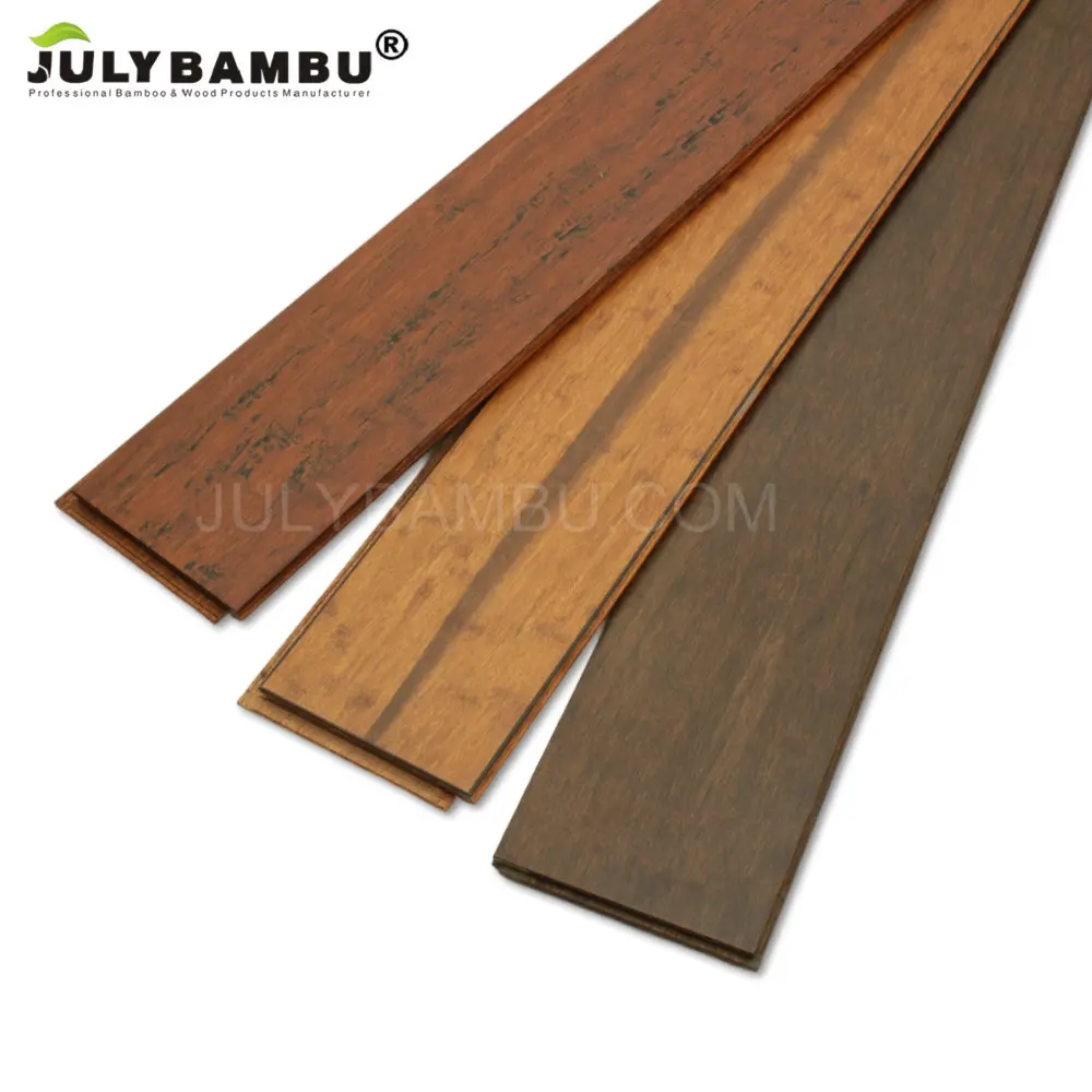 High Quality Bolon Beautiful Strand Woven Bamboo Carbonized Bambu Wood Flooring For Balconies Terraces Pavilions
